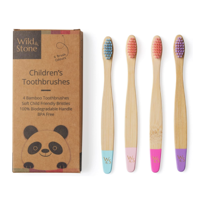 cepillos de bambú infantiles