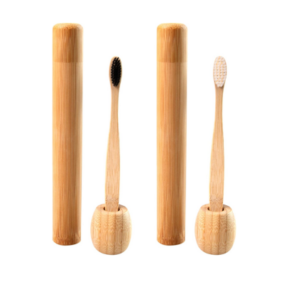 estuche cepillo dental de bambú