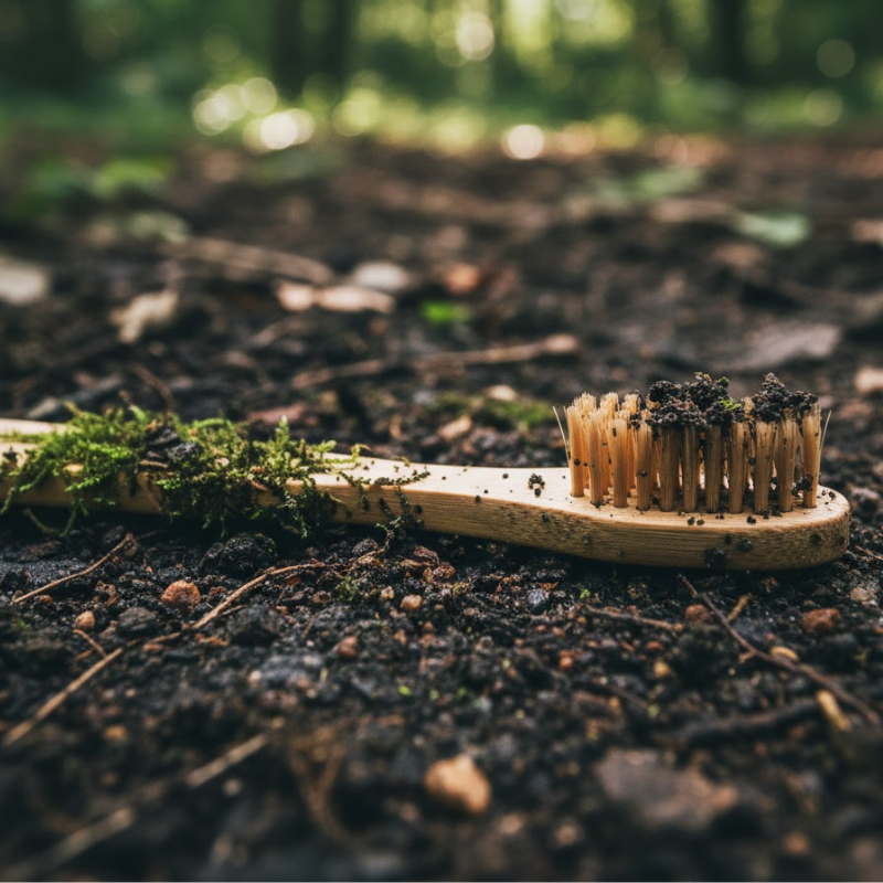 tiempo de degradación de un cepillo de bambú