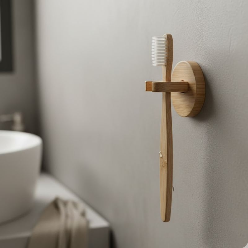 secar cepillo de dientes de bambu