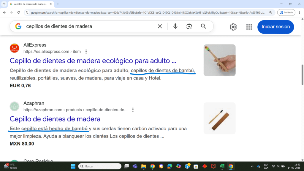descubriendo los cepillos de dientes de bambú