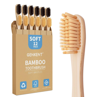 cepillo de dientes de bambu cerdas suave