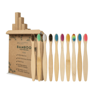 Juego GeekerChip de 10 cepillos de bambú infantil