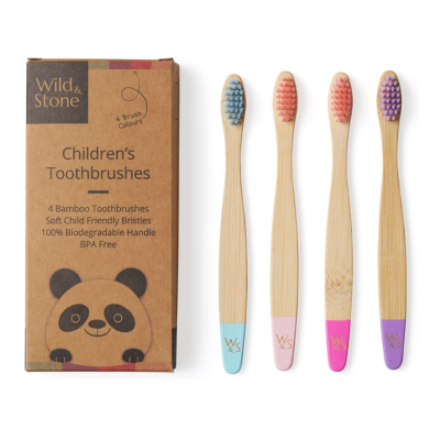 cepillos de dientes de bambu wild & stone