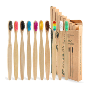 Cepillos de Dientes de Bambú SWKJ con Cerdas Suaves