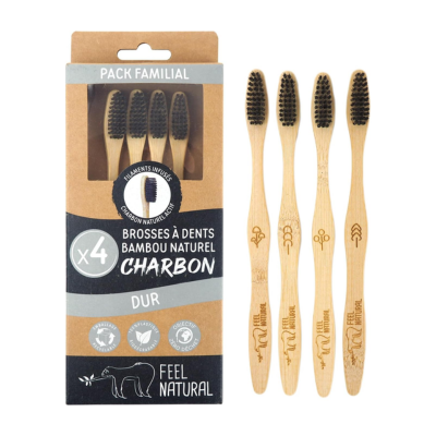 Cepillos de bambú carbón activado