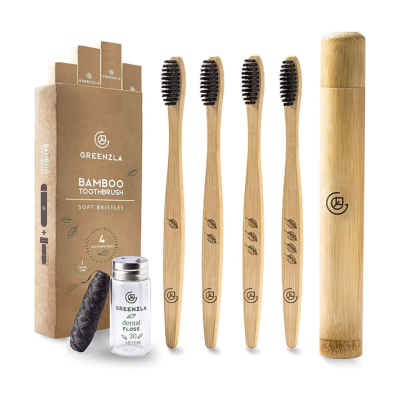 cepillos de bambu con carbón activado