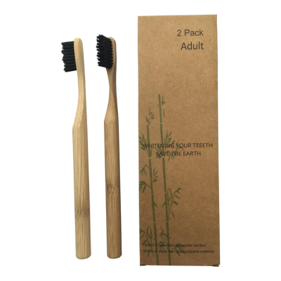 Cepillos de dientes de bambú con infusión de carbón