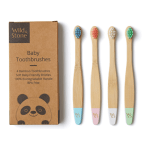 Cepillo de bambú orgánico para bebé Wild & Stone