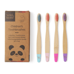 Cepillos De Bambú Orgánicos Para Niños Wild & Stone