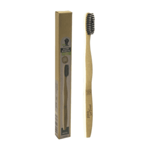 Cepillo de bambú Ökolution con cerdas tratadas con carbón activo