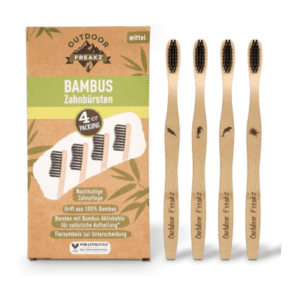 Cepillos de bambú con cerdas de carbón vegetal