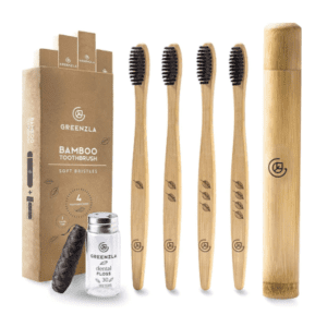 Cepillos de Dientes de Bambú Greenzla