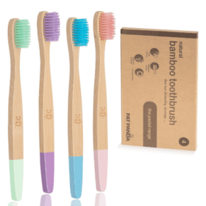 Cepillos de bambú cerdas medianas sin BPA