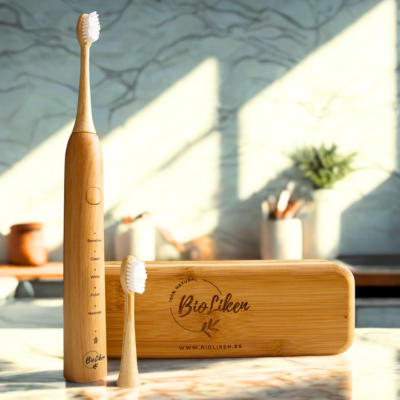 Cepillo Eléctrico Sónico de Bambú BIOLIKEN - Imagen 3